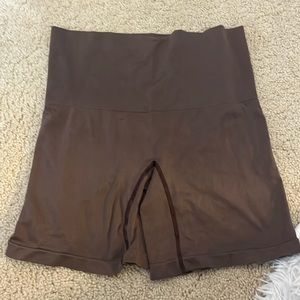brown biker shorts